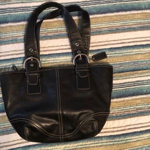 Authentic Coach Soho Black Leather Bag